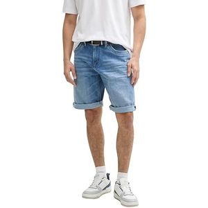 TOM TAILOR Bermuda jeans shorts voor heren, 10119 - Used Mid Stone Blue Denim, 38