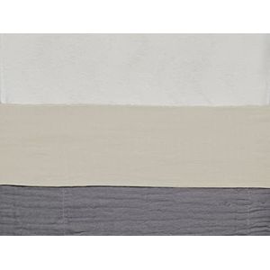 Laken ledikant 120x150cm wrinkled cotton nougat