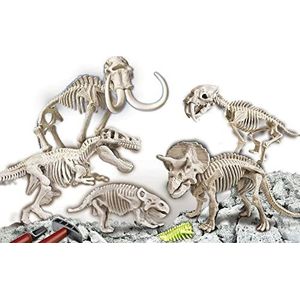 Clementoni 59258 Galileo Discovery – opgravingsset Dino Mega-Collection, spannend speelgoed voor kinderen, opgraven van oeroude fossielen, voor kleine onderzoekers vanaf 7 jaar, 6,7 x 42 x 29 cm