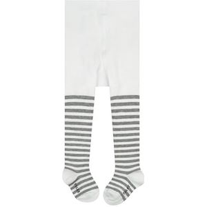 FALKE Uniseks-baby Panty Stripe B TI Katoen Dun gedessineerd 1 Stuk, Wit (Off-White 2041) nieuw - milieuvriendelijk, 74-80