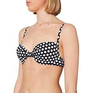 ESPRIT dames bikini (bovenstuk) CROSBY BEACH Padded Bra , Zwart, 75C
