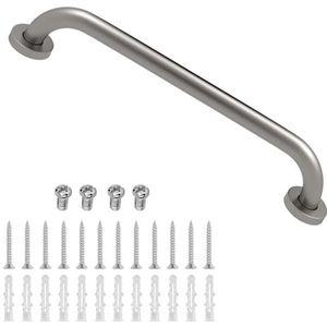 ELLO&ALLO Geborsteld nikkel badkamer douchegrijpbar, Home Care Bath Hardware (40,6 cm)