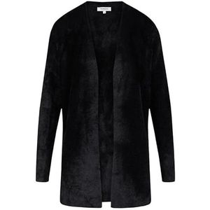 Morgan - 222-MLOUIS - Damesvest - Zwart - Lang Mesh Vest met Zakken