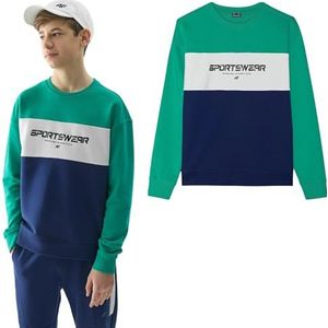 4F JUNIOR Sweatshirt M0923 Green 152 voor kinderen, Groen, 152