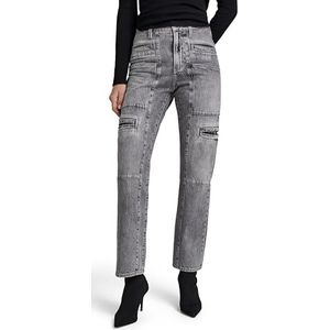 G-STAR Viktoria Utility High Straight Jeans voor dames, grijs (Faded Grey Neblina D24566-d537-g324), 27W / 32L