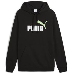 Puma - Essentials - Hoodie - Zwart - Katoen - Tweekleurig