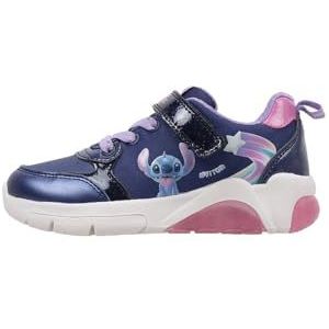 Geox J Fadinlight Girl B, meisjessneakers, Marine Fuchsia, 25 EU