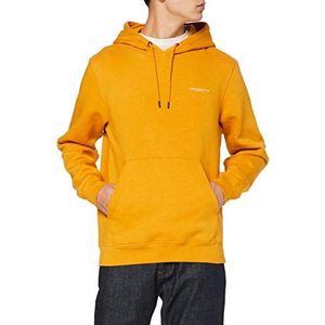 Crosshatch Heren Traymax Hoodie Sweatshirt, Navy/Mosterd, L