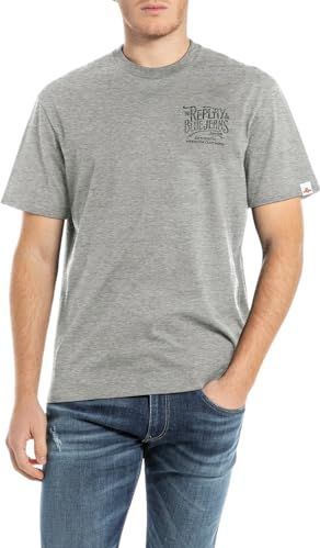 Replay - M3204 - T-shirt - Grijs Melange - Basic Jersey 30/1