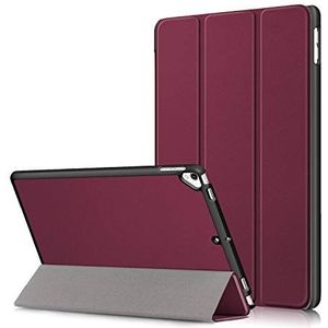 Beschermhoes voor iPad Air3/Pro 10,5 inch (25,7 cm), Slim-Fit, beschermhoes voor iPad 10,5 inch (25,7 cm), met automatische slaap-/wekfunctie, wijnrood