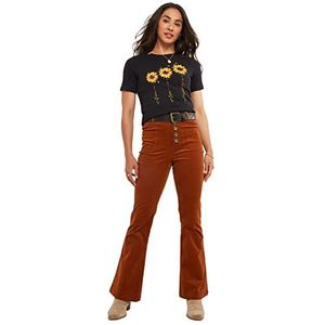 Joe Browns Vrouwen Groeiende Zonnebloemen Grafisch T-shirt, Zwart, 8, Zwart, 34
