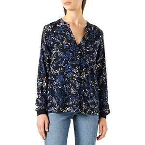 Part Two Paviljoen PW BL Kitse, Dark Navy Marble Branch Print, 34 dames