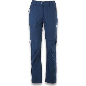 ANDE Herenbroek New Palma Zip-Off - veranderbaar en ademend voor wandelen, Blauw, 36 NL