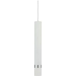 Homemania hanglamp Joker wit, chroom metaal, 8 x 8 x 120 cm