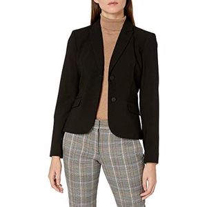 Calvin Klein Dames 1 Button Jacket, Zwart, 6