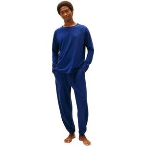 Tommy Hilfiger Heren LS JERSEY PJ SET CUFFED UM0UM03609 Set, Blauw, XS, Blauw (Preppy Navy), XS