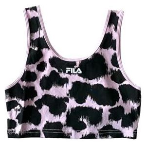 FILA Meisjes Bad MUSKAU cropped dragershirt/cami shirt, Black Leo Ikat AOP, 134/140, Black Leo Ikat Aop, 134/140 cm