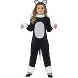 Cool Cat Costume, Black, with Jumpsuit, Tail & Headpiece, (M)