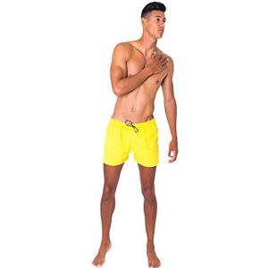 BWET Swimwear Eco-Friendly Quick Dry UV Protection Beach Shorts Eclipse Zijzakken, geel, L