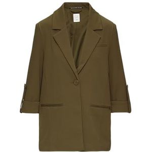 Blazer - Effen - Licht Gevoerd - Driekwart Mouw - Normale Pasvorm