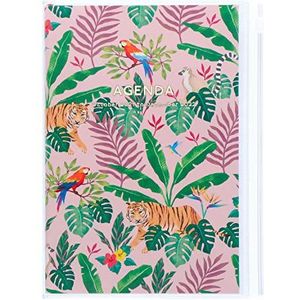 MARK'S 2021/2022 Taschenkalender B6 vertikal, Storage it, Jungle // Pink