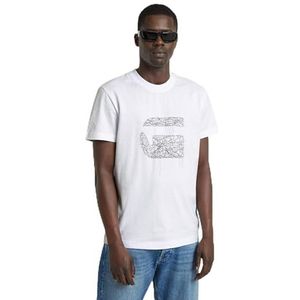 G-Star RAW Stitch Burger, wit (White D25674-c336-110), XS