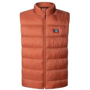 Pepe Jeans Heren PUFFER GILLET Jacket, Rood (BRICK RED), M, Rood (BRICK ROOD), M