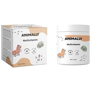 Animally Multivitamin 60 Comprimidos. Fortalece el Sistema inmunitario y la cognición de Perros y Gatos