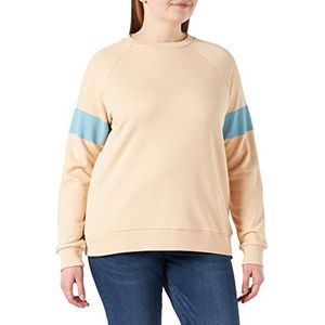 NA-KD Trui met strepen voor dames, Warm Beige, XXS