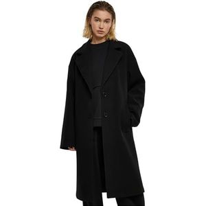 Urban Classics Damesjas Ladies Oversized Long Coat zwart 5XL, zwart, 5XL