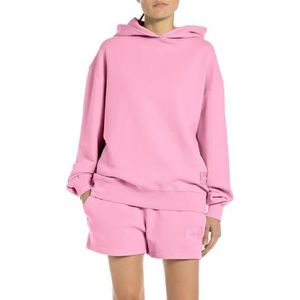 Replay Dameshoodie van katoen, 367 Candy Pink, S