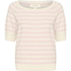 Part Two GlenniePW Pullover voor dames, regular fit met 1/2 mouwen, Potpourri Str5ipe, M
