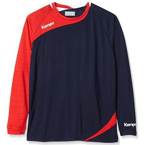 Kempa Top Circle shirt met lange mouwen, marine/rood, L