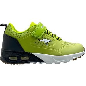 KangaROOS Kx-bases Ev Sneakers voor jongens, Lime Jet Black, 30 EU