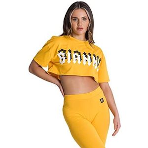 Gianni Kavanagh Yellow Outline Oversized T-shirt voor dames, Red, L