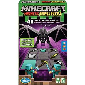 Think Fun Minecraft Travel Puzzel logicaspel voor kinderen vanaf 8 jaar, logica en probleembehandeling