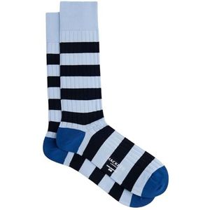 Hackett London Rugby sokken voor heren, blauw (hemelsblauw), S, Blauw (Sky Blue), Small