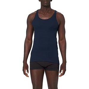 Schiesser Heren onderhemd zonder arm - Originele fijne rib, Navy_005120, L