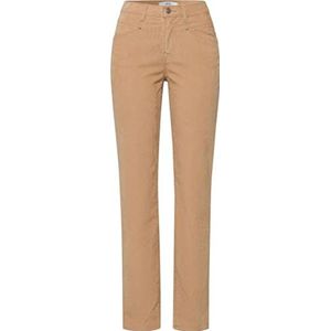 BRAX Dames Style Carola New Corduroy broek, marrone chiaro, 36W / 30L