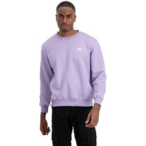 Alpha Industries Basis Klein Logo Sweatshirt voor Mannen Pale Violet