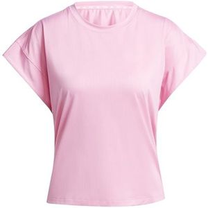 adidas Dames Studio Tee, bliss pink/grey two, XL