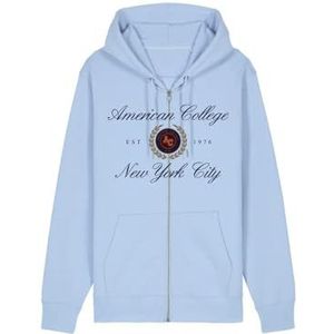AMERICAN COLLEGE USA Sweatshirt met ritssluiting, hemelsblauw, 8 jaar, Blauw, 8 ans