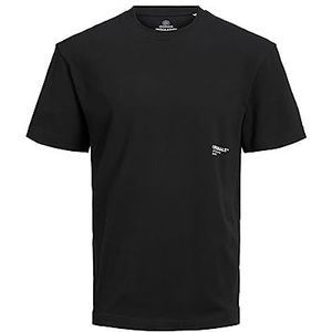 Jack & Jones Heren Jorclan Tee Ss T-shirt met ronde hals, Black, M