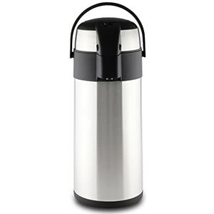Pioneer Flasks Roestvrijstalen Airpot Hot Cold Water Thee Koffiedispenser Conference Evenement Kolf, Satijn Afwerking, 4 liter