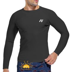 MEETWEE Rash Guard Rash Vest voor heren UV-beschermende T-shirttops met lange mouwen/korte mouwen UPF 50 Sneldrogend voor zwemmen surfen watersporten