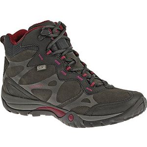 Merrell Azura Carex Mid Waterproof Trekking- en wandelschoenen voor dames, Zwart, 38.5 EU