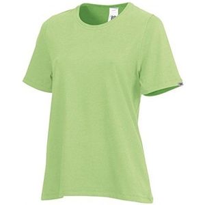 BP 1160-255-78-XS T-shirt voor dames, 1/2 mouwen, ronde hals, lengte 64 cm, 180,00 g/m² katoen met stretch, lichtgroen, XS