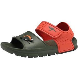 KangaROOS Kangaswim II sandalen voor jongens, Militaire groene vlam, 31 EU