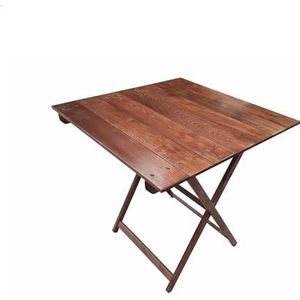 Aranaz Flexibele tafel met planken, inklapbaar en draagbaar, voor buiten, ideaal voor balkon, tuin, terras, camping, terras, picknick en evenementen, multifunctioneel, hout, walnoot, 50 x 70 x 76 cm