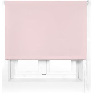 ECOMMERC3 | Transparant rolgordijn op maat, premium formaat, 95 x 165 cm, buis 38 mm en stofmaat 92 x 160, roze
